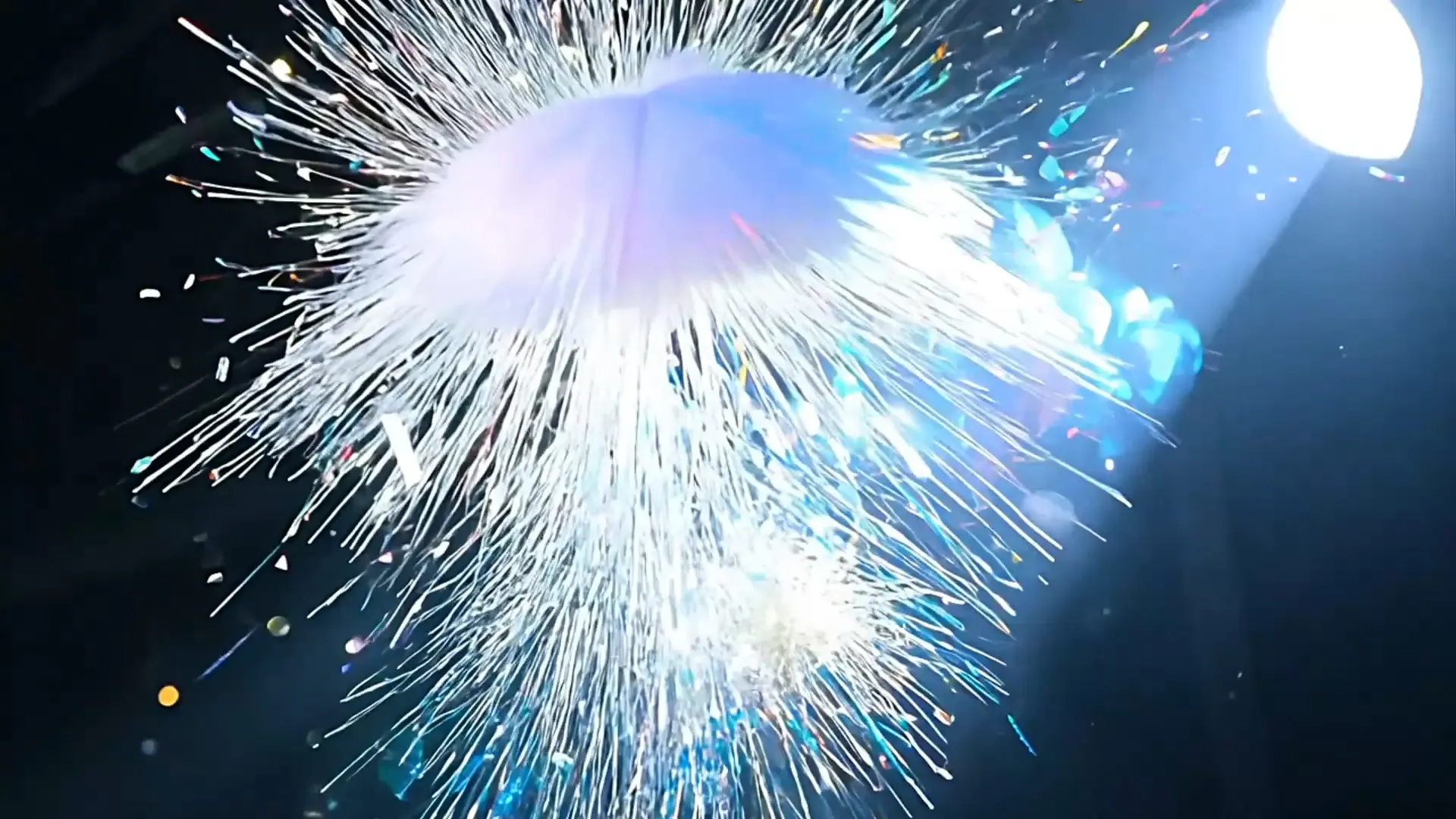 Colorful Particle Explosion Overlay for Event and Party Videos